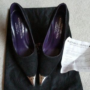 Vintage Donald J. Pliner Couture suede pumps 7.5